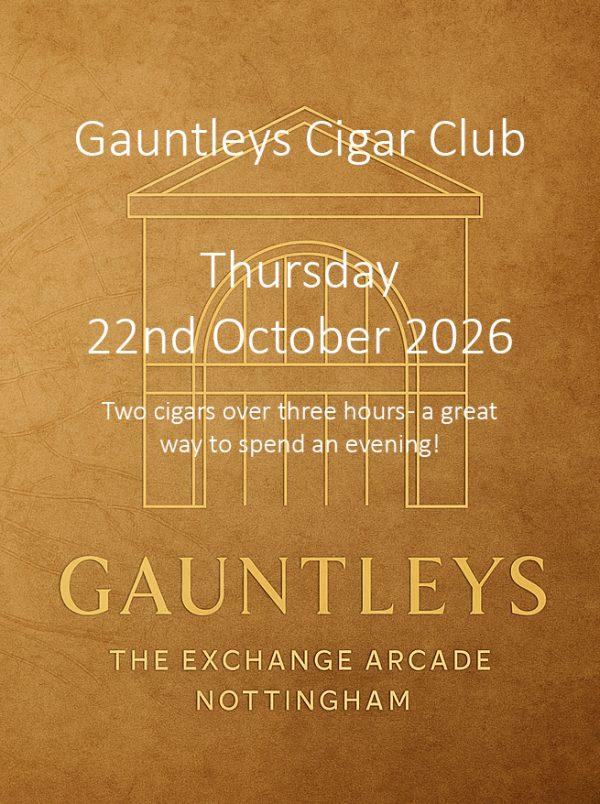 Gauntleys Cigar Club - Cigar Evening